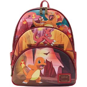 Loungefly Pokemon Charmander Evolutions Triple Pocket Backpack in Kuwait
