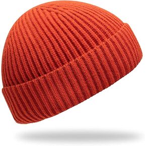 قبعة Furwabo Trawler Beanie Watch ذات حافة قابلة للطي، قبعات محبوكة دافئة للشتاء للصيادين للجنسين in Kuwait