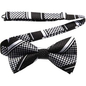 Enlision ربطات القوس فيونكة للرجال الكلاسيكية الأزهار البولكا نقطة قبل تعادل ربطة القوس فيونكة قابل للتعديل أنيقة رسمية سهرة الزفاف ربطة العنق in Kuwait