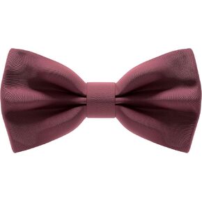 Bow Tie House Satin Classic Pre-Tied Bow Tie Formal Solid Tuxedo for Adults & Children