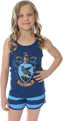 طقم بيجامة وسروال قصير من Harry Potter Big Girls Hogwarts House Crest Racerback in Kuwait
