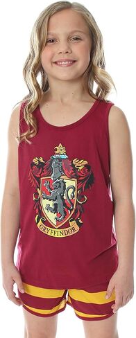 طقم بيجامة وسروال قصير من Harry Potter Big Girls Hogwarts House Crest Racerback in Kuwait