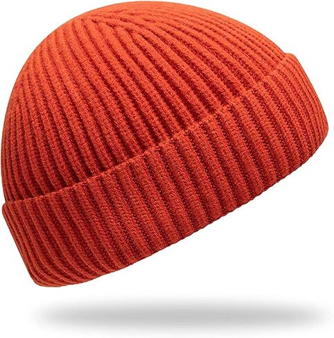 Furwabo Trawler Beanie Watch Hat Roll-up Edge,Fisherman Ski Winter Warm Knit Caps Unisex in Saudi Arabia