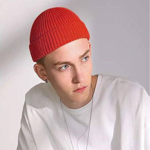 Furwabo Trawler Beanie Watch Hat Roll-up Edge,Fisherman Ski Winter Warm Knit Caps Unisex in Saudi Arabia
