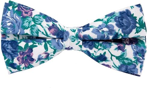 LEVAO Men's Cotton Floral Printing Bow Tie in Saudi Arabia