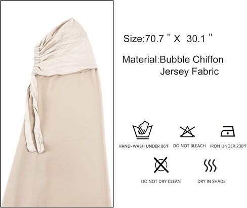Faticinfa Instant Chiffon Hijab with Tie Back Under Cap Solid Color Soft Chiffon Scarf With Hijab Inner Caps For Muslim Women in Saudi Arabia