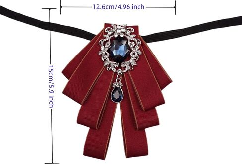 Topz bowtie brooch for men bow tie self tie ribbon brooch uniform necktie pre tie fashion rhinestone jewelry for suits in Kuwait