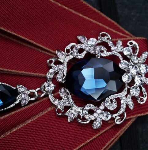 Topz bowtie brooch for men bow tie self tie ribbon brooch uniform necktie pre tie fashion rhinestone jewelry for suits in Kuwait
