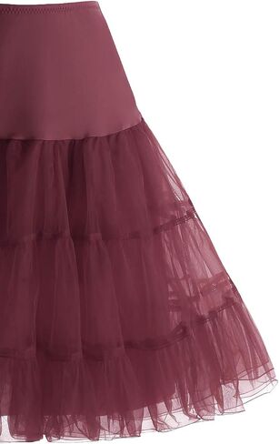 HomRain Women‘s Vintage 50s Petticoat Skirts Crinoline Tutu Underskirt Dress in Saudi Arabia