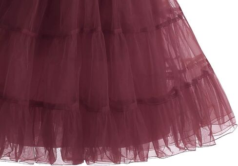 HomRain Women‘s Vintage 50s Petticoat Skirts Crinoline Tutu Underskirt Dress in Saudi Arabia