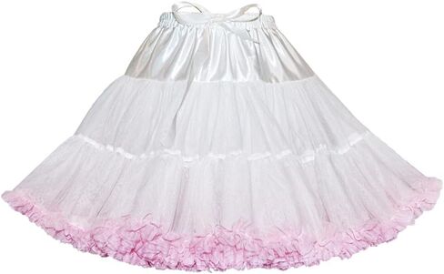 Women's Elastic Waist Chiffon Petticoat Puffy Tutu Tulle Skirt Princess Ballet Dance Pettiskirts Underskirt in Kuwait
