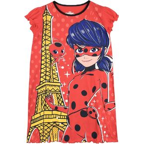 Miraculous Ladybug Girls' Lady Bug Nightdress Size 7 Red in Saudi Arabia