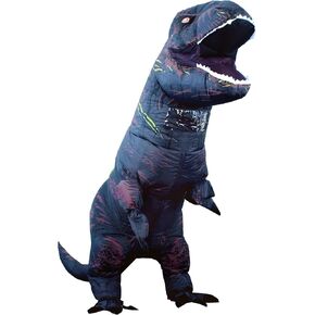 Inflatable Dinosaur Costume Adult, Fancy Halloween Blow up T-Rex Costume Full Body Dino Costume for Cosplay Party