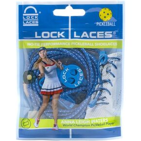 Lock Laces - Pickleball Anna Leigh Waters World Champion No Tie Elastic Shoelaces