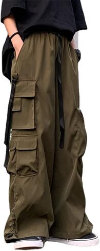 Women Joggers Goth Y2K Baggy Loose Pants Outdoor Cargo Pants Punk Streetwear in Kuwait