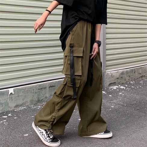 Women Joggers Goth Y2K Baggy Loose Pants Outdoor Cargo Pants Punk Streetwear in Kuwait