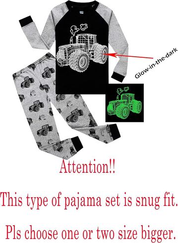 KikizYe Little Boys Long sleeve Pajamas Kids jammies Child Pjs in Kuwait