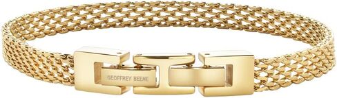 Geoffrey Beene Stainless Steel 6mm Italian Mesh Link Bracelet in Kuwait