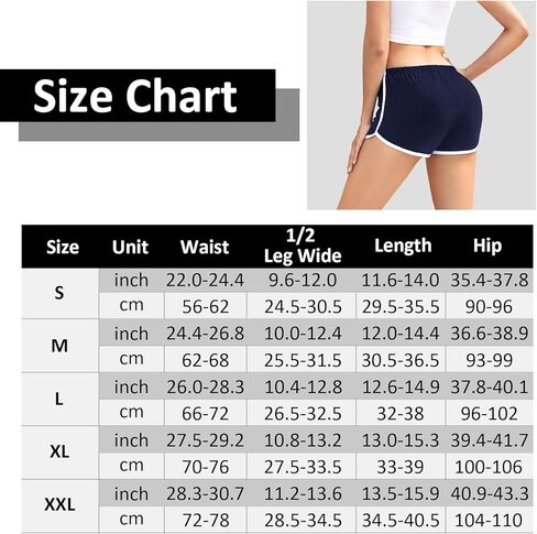 Apoway 6 Packs Dance Shorts Women Cotton Waistband Summer Sports Yoga Shorts for Women in Kuwait