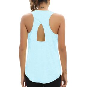 Aeuui Workout Tops for Women Racerback Tank Tops Open Back Yoga Athletic Running Shirts Sleeveless Gym Clothes in Kuwait