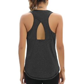 Aeuui Workout Tops for Women Racerback Tank Tops Open Back Yoga Athletic Running Shirts Sleeveless Gym Clothes