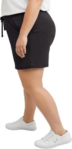 شورت نسائي من Hanes Originals بجيوب ثلاثية المزيج، خفيف الوزن من الجيرسيه، 2.5 بوصة in Kuwait