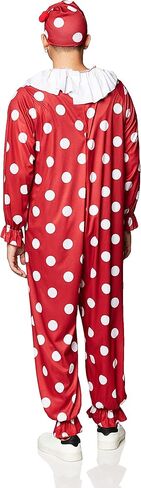 زي المهرج المنقط من مجموعة Haunted House Collection للرجال من Rubie، باللون الأحمر، مقاس كبير جدًا in Kuwait