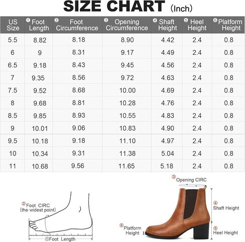 COASIS Women's Chelsea Boots Chunky Heel Slip On Ankle Booties with Elastic Sided in Saudi Arabia