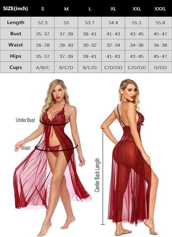 Avidlove ملابس داخلية نسائية دانتيل بيبي دول فتحة عالية ماكسي طويل فستان الأمومة لالتقاط الصور in Kuwait