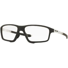 نظارة طبية مربعة الشكل من أوكلي كروس لينك زيرو OX8080 للرجال + حزمة مع مجموعة نظارات ديزاينر آي وير