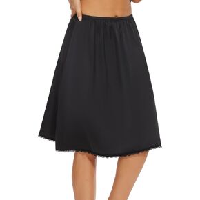MANCYFIT Women's Half Slips for Under Dresses Slip Skirt Extender Satin Underskirt in Saudi Arabia