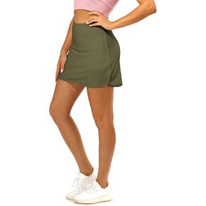 icyzone Tennis Skirts for Women with Pockets Shorts, Golf Athletic Workout Exercise Skorts in Kuwait