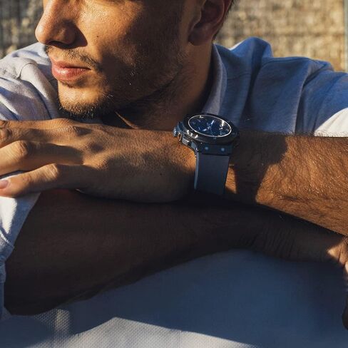 حزام مطاطي بديل MCXGL مقاس 25 مم × 19 مم متوافق مع سوار ساعة Hublot Big Bang من السيليكون الرياضي المقاوم للماء وسوار ذو نسيج خطي in Kuwait