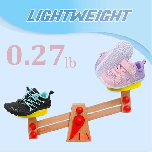 L-RUN Toddler Sneakers Boys Girls Barefoot Summer Walking Shoes Toddler Boy Tennis Shoes Mesh Lightweight in Kuwait