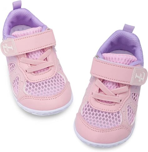 L-RUN Toddler Sneakers Boys Girls Barefoot Summer Walking Shoes Toddler Boy Tennis Shoes Mesh Lightweight in Kuwait