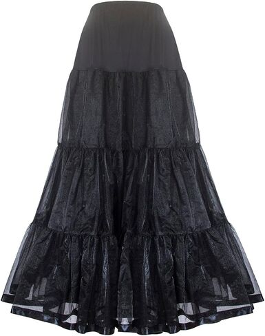CHERRY LOVE Long Petticoat for Floor Length Wedding Dress Ankle Length Petticoats for Women Full Length Underskirt Slips in Kuwait
