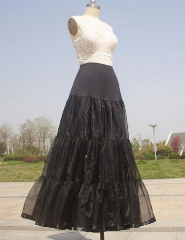 CHERRY LOVE Long Petticoat for Floor Length Wedding Dress Ankle Length Petticoats for Women Full Length Underskirt Slips in Kuwait