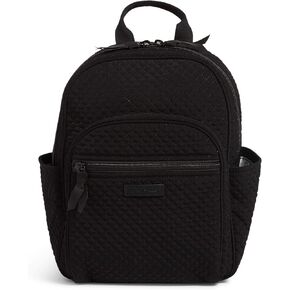 Vera Bradley Women's Microfiber Small Backpack, True Black, One Size in Saudi Arabia