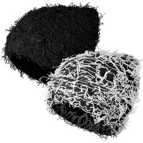 Ramede 2 Pcs Distressed Knitted Beanie Fuzzy Winter Hats Thick Warm Beanie Hats for Men Women Outdoor Knit Cap in Saudi Arabia