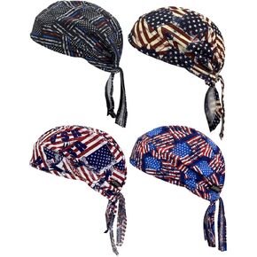Doo Rags Beanie Hats Skull Caps Dew Rag Bandana Helmet Liner Motorcycle Cycling Cap Do Rag Headwrap for Men and Women