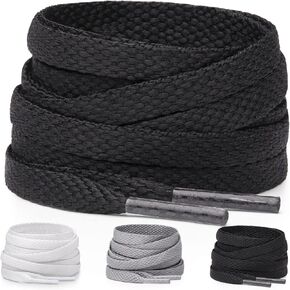 Miscly Flat Thin Shoe laces for Sneakers, Running Shoes, Converse and Athletic Shoes