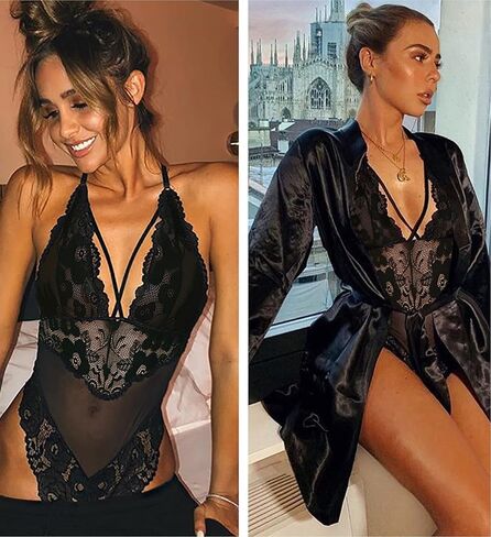 Avidlove ملابس داخلية نسائية من الدانتيل تيدي قطعة واحدة بيبي دول مثيرة صغيرة in Kuwait