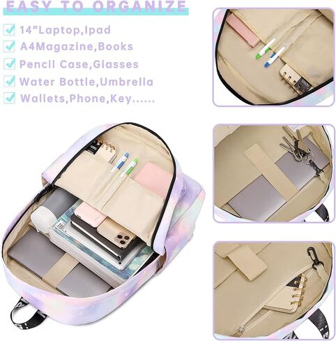 mygreen Casual Style Lightweight Canvas Backpack School Bag Travel Daypack in Kuwait