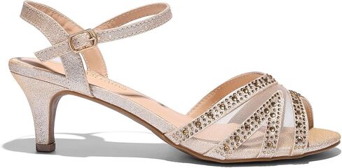 DREAM PAIRS Women's Nina Low Heel Pump Sandals in Saudi Arabia