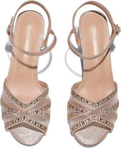 DREAM PAIRS Women's Nina Low Heel Pump Sandals in Saudi Arabia