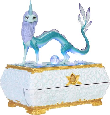 يتميز صندوق مجوهرات رايا آند ذا لاست دراجون سيسو دراجون من ديزني بأضواء وموسيقى متغيرة الألوان in Kuwait