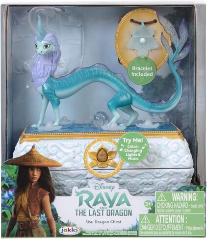 يتميز صندوق مجوهرات رايا آند ذا لاست دراجون سيسو دراجون من ديزني بأضواء وموسيقى متغيرة الألوان in Kuwait