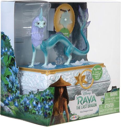 يتميز صندوق مجوهرات رايا آند ذا لاست دراجون سيسو دراجون من ديزني بأضواء وموسيقى متغيرة الألوان in Kuwait