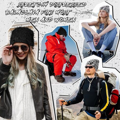 Ramede 2 قطعة قبعة صغيرة محبوكة المتعثرة قبعات الشتاء الغامضة قبعات صغيرة دافئة سميكة للرجال النساء قبعة متماسكة في الهواء الطلق (ملونة) in Saudi Arabia