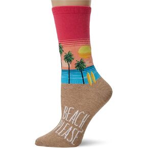 Hot Sox Women's Beach Please Crew Socks in Saudi Arabia